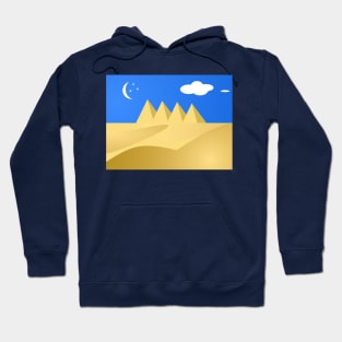 The pyramid view from sand dune Hoodie